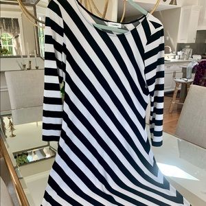 Calvin Klein striped dress NWOT